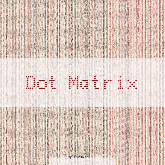 Dot Matrix example